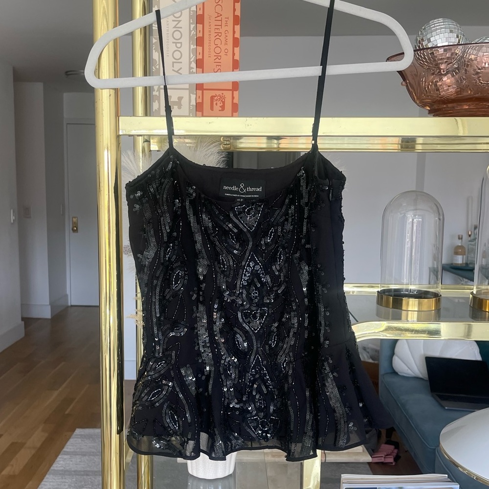 Needle & Thread Sequined Top